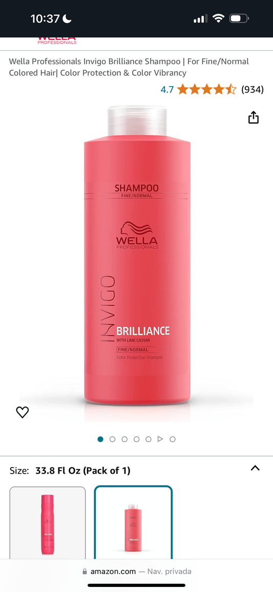 Wella Invigo Shampoo 33.8 oz