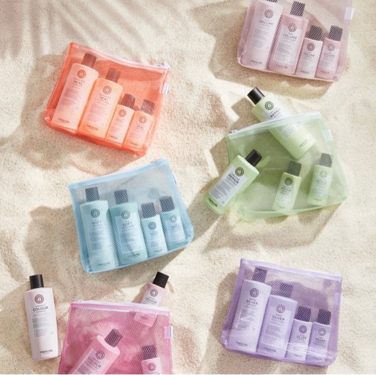Maria Nila beauty bag with travel size